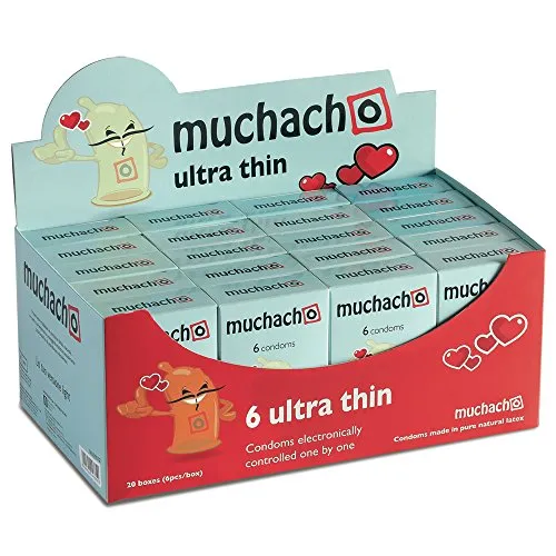 muchacho Preservativi ultra fini, 20 scatole da 6 pezzi