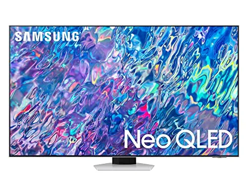 Samsung TV Neo QLED QE75QN85BATXZT, Smart TV 75" Serie QN85B, Neo QLED 4K UHD, Alexa e Google Assistant integrati, Bright Silver, 2022, DVB-T2