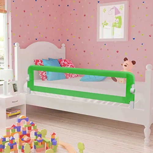 Vislone Barriera per Letto Bambini 150 x 42 cm Verde, Sponda di Sicurezza per Lettino Bambino