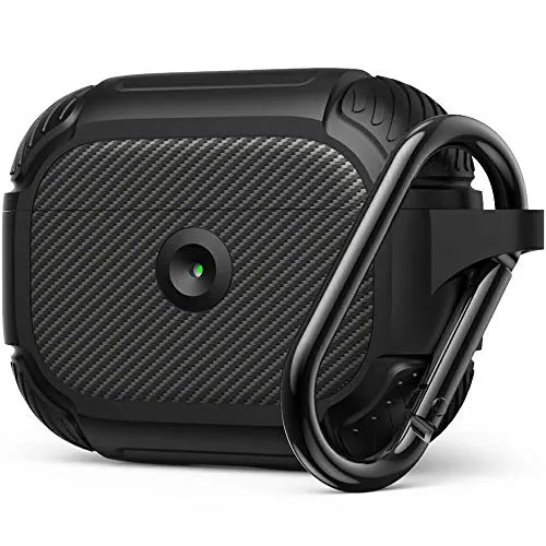 amBand Cover Airpods PRO, Rugged Armor Progettato per Apple Custodia AirPods PRO - Nero