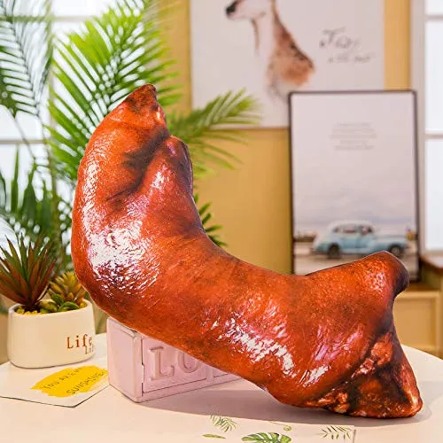 DHLZ Tenere Il Cuscino Pesce alla griglia Coscia di Pollo Zoccolo di Maiale Grande per impegnarsi in Uno Strano Peluche Cuscino per Alimenti 70 cm Zoccolo 2