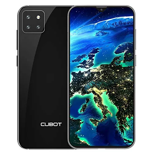 CUBOT X20 Pro Smartphone 6GB RAM 128GB ROM, 6.3 Pollici FHD, 4000mAh, 256 GB espandibile, Cellulare Tripla Fotocamere, Face ID Dual SIM, Android 9 Nero