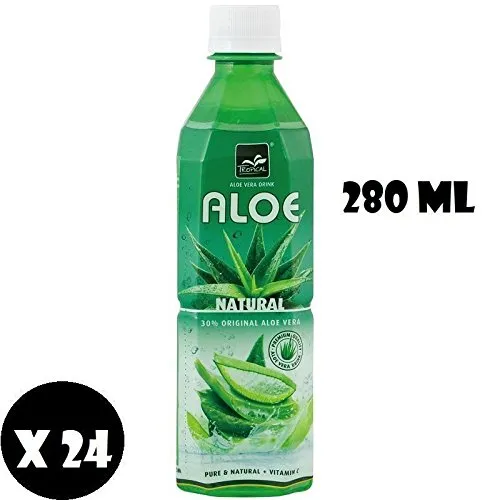 TROPICAL ALOE VERA NATURAL CON VITAMINA C CONFEZIONE DA 24 MINI BOTTIGLIE 280 ML