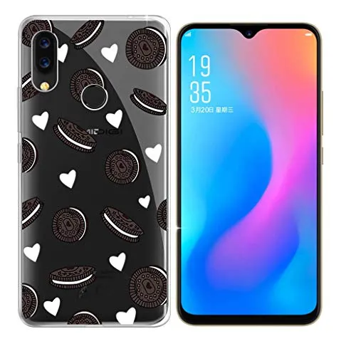 KJYF Custodia Biscotto perUmidigi Power 6.30" Cover, Protezione Posteriore Morbido Silicone Trasparente Gel TPU Cover Slim Case perUmidigi Power 6.30".