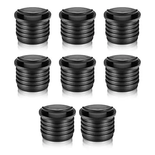 Outus 8 Pezzi Tappi di Supporto per Barche Tappi Bung Tappo di Scarico per Kayak Tappo Kayak per Kayak Canoa Barca Fori di Scarico Sostituzione Tappo, Nero (3.2 cm)