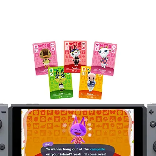 24pcs Animal Crossings New Horizons Series 1-4 NFC Cards, New Horizons Game Rewards Cards, Switch/Lite Wii U 3DS