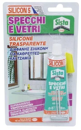 Silicone Trasparente per Specchi Silicon 5 60 ml Silicon Pattex