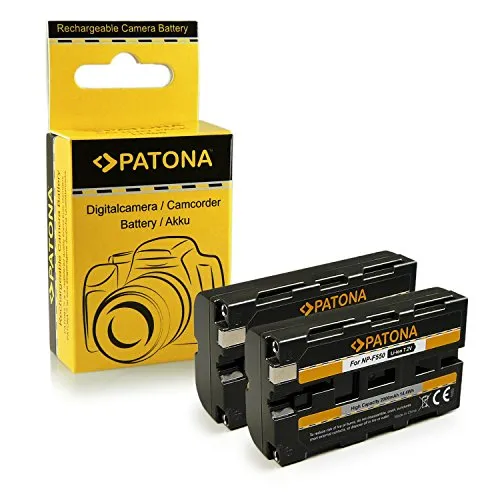 PATONA 2x Batteria NP-F550 compatibile con Sony CCD-TR940 CCD-TRV820 CCD-TRV900 CCD-TR200