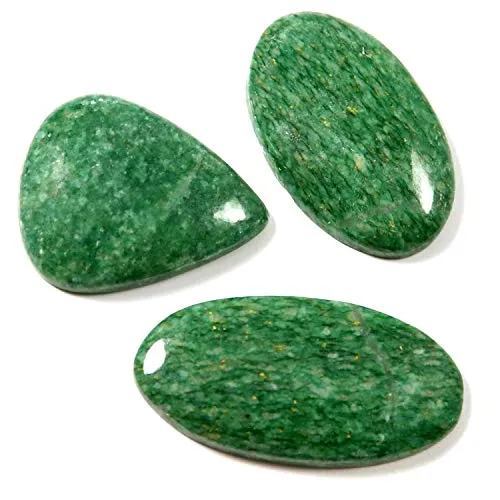 Gems&JewelsHub LBC17 - Gemme Naturali di Giada Verde, 3 Pezzi, Lotto all'Ingrosso cabochon 94,65 ct