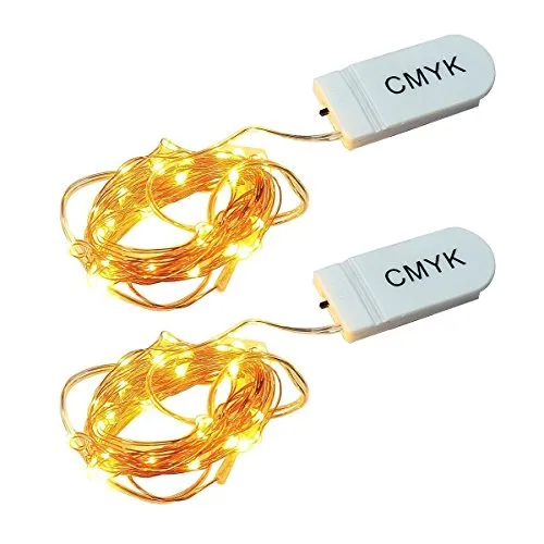 CMYK® 2x 9.8ft/3M stringa fata luce 30 LED String luce per la decorazione casa matrimonio Natale partito Rame filo della lampada