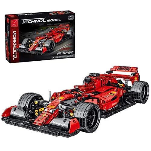 HEDI Mork Formula F1 Technik - Set per modellismo Ferrari F1, 100 mattoncini compatibili con Lego