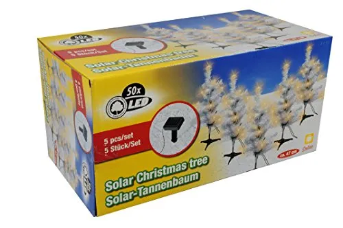 Christmas Gifts 54324 - Albero di Natale a energia Solare, 5 Pezzi, Multicolore