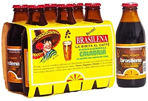 Bibita calabrese al caffè Brasilena Gassosa al caffè cl. 24 bottiglie da 18 cl