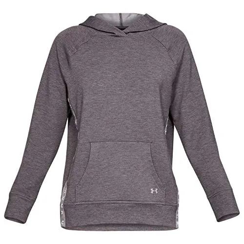 Under Armour Featherweight Fleece Hoody, Felpa Donna, Grigio (Tetra Gray/Tetra Gray/Tonal), M