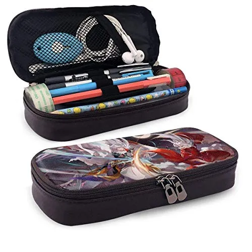 zhengchunleiX Large Capacity Astuccio Pen Case Inuyasha Sesshomaru Pouch Pencil Holder, Portable Pencils Pens Organizer