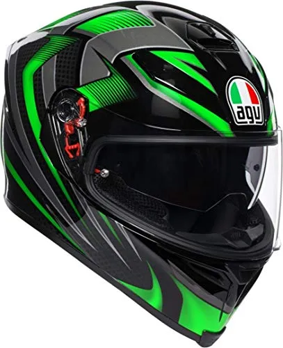 AGV Casco integrale K-5 S MULTI PLK Hurricane 2.0 L Nero/Verde