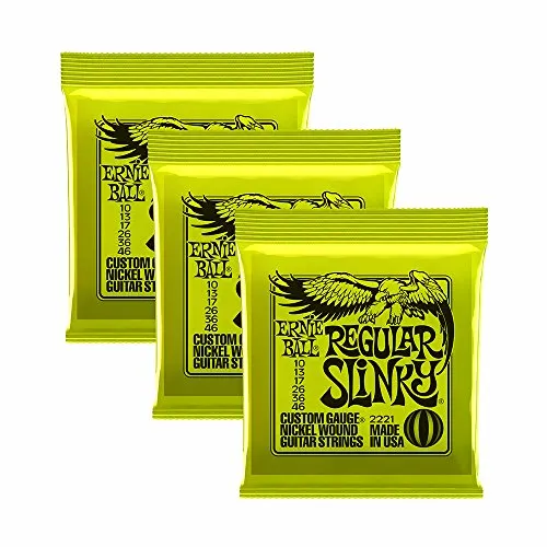 Ernie Ball, Corde Regular Slinky, confezione da 3 mute