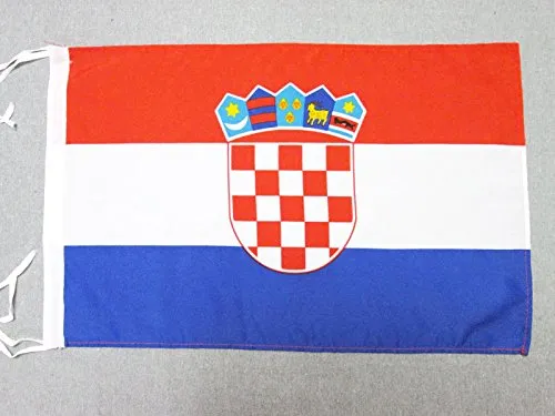 AZ FLAG Bandiera Croazia 45x30cm - BANDIERINA CROATA 30 x 45 cm cordicelle