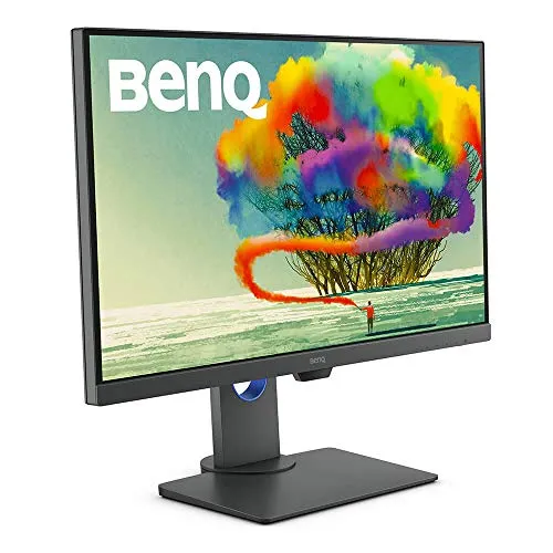 BenQ PD2705Q Designer Monitor (tecnologia AQCOLOR, 27 pollici, QHD, IPS, ricarica USB-C, DP / HDMI, KVM, altezza regolabile) Compatibile con MacBook