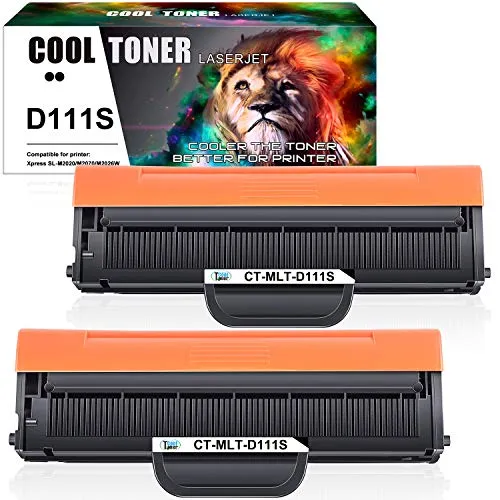 Cool Toner Kit 2 Compatibile Toner per Samsung MLT-D111S 111S MLTD111S MLT D111S Cartucce Stampante Samsung Xpress M2070FW M2070 M2070W M2070F M2026 M2026W M2022W M2020 Samsung M2022 M2022W SL-M2026W