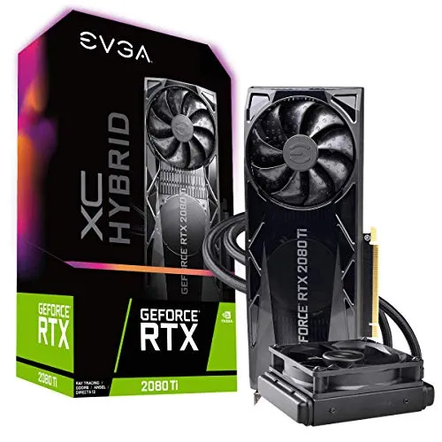 EVGA GeForce RTX 2080 Ti XC Hybrid Gaming, 11G-P4-2384-KR, 11GB GDDR6, Hybrid, logo RGB LED, piastra posteriore in metallo