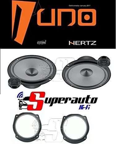 Hertz LINEA UNO K165 K 165 KIT ALTOPARLANTI DUE VIE CASSE AUTO 165 mm + supporti casse FIAT Stilo Anteriore o Posteriore 165 cm