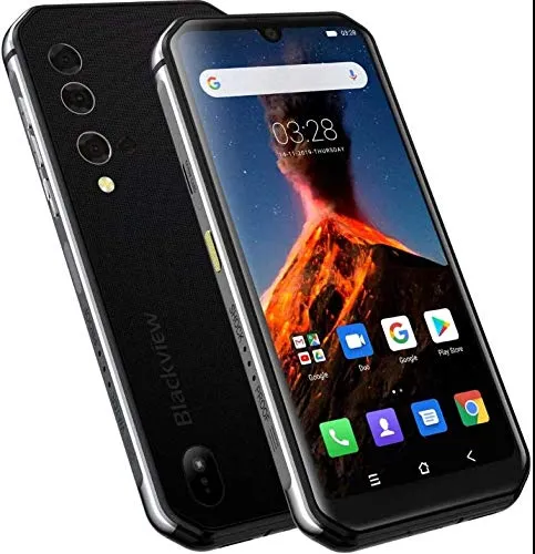 Termocamera Rugged Smartphone (2020) Blackview BV9900 PRO, Helio P90 8GB+128GB, Fotocamera AI 48MP, Cellulare Impermeabile Antiurto IP68, FHD+ 5,84'' Gorilla Glass 5, Ricarica Wireless NFC Argento