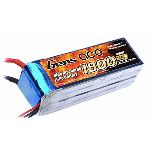 Gens ace Batteria ricaricabile LiPo 14.8 V 1800 mAh Numero di celle: 4 40 C XT60