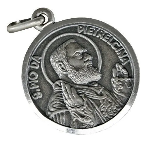 Padre Pio Ciondolo in Argento 925