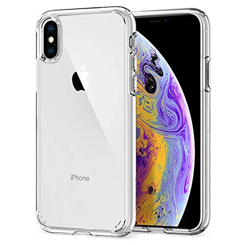 Spigen Cover Ultra Hybrid Compatibile con iPhone XS Compatibile con iPhone X - Crystal Clear - 5.8 pollici