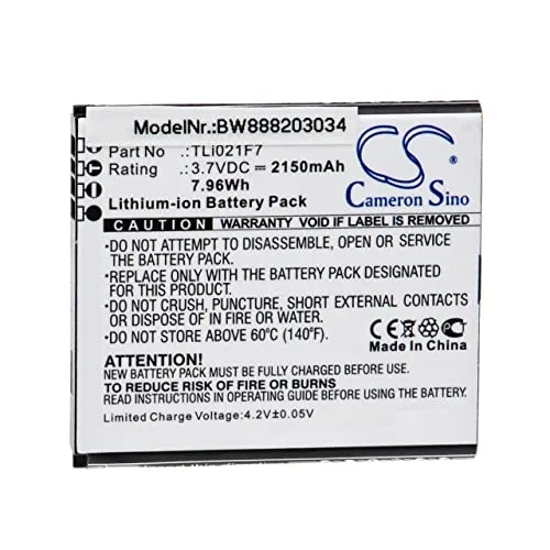 vhbw batteria compatibile con Alcatel EE70, EE70VB hotspot modem router portatile (2150mAh, 3,7V, Li-Ion)