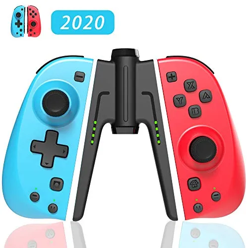 TUTUO Switch Controller per Nintendo Switch, Bluetooth Wireless Joystick Gamepad Controller Sostituzione per Joy con Compatibile con Nintendo Switch - Supporto connessione cablata