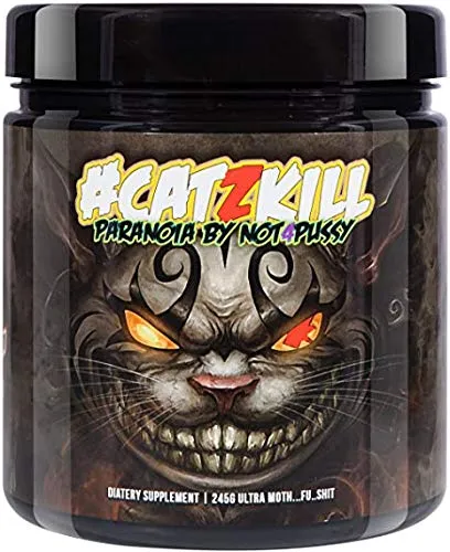 BPSpharma # Catzkill Paranoia By Not4Pussy Most Hardcore PreWorkout Booster booster allenamento booster booster body building – 245 g (Cat Berrys – bacche rosse).