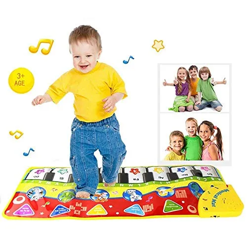Txyk Tappeto Musicale per Bambini, Coperta da Gioco per Bambini a Forma Tastiera del Pianoforte 70 * 27 cm
