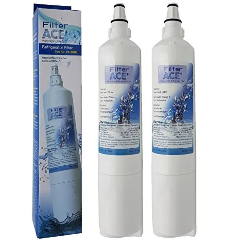 ACE+ | Pacco da 2 - Filtro acqua frigo compatibile con LG LT600P, 5231JA2006B, 5231JA2006B-S, 5231JA2006A, 5231JA2006A-S, 5231JA2005A, 5231JA2006F cartuccia filtrante frigorifero