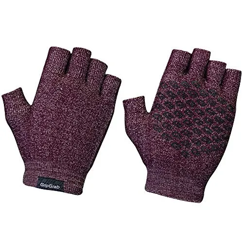 GripGrab Freedom Strick Kurzfinger Handschuh, Guanto Unisex-Adulto, Rosso Scuro, XL/XXL