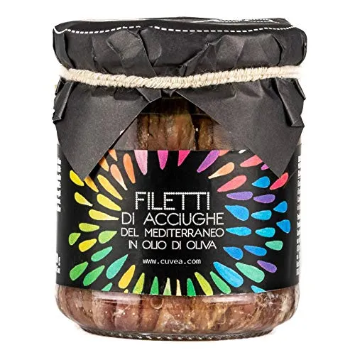 Filetti interi di Acciughe sotto olio Cuvea - 210 g