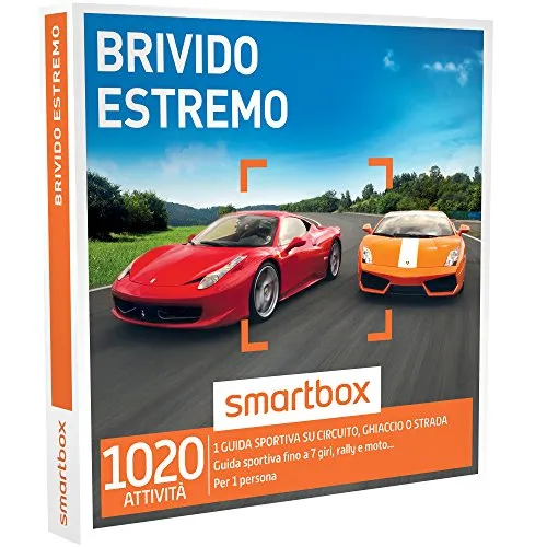 Smartbox - Brivido Estremo - 1350 Esperienze Di Guida Sportiva E Attività Estreme, Cofanetto Regalo, Avventura