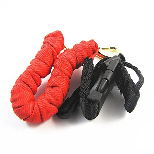 Paddle Guinzaglio pesca Leash di sicurezza Rod Guinzaglio cordicella per canoa kayak Red