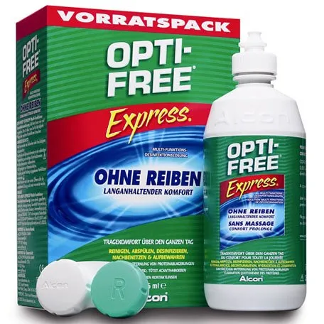 OptiFree Express Care Solution - Lenti a contatto morbide Alcon, confezione da 2