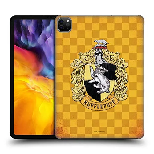 Head Case Designs Ufficiale Harry Potter Hufflepuff Cresta Scacchi Sorcerer's Stone I Cover Dura per Parte Posteriore Compatibile con Apple iPad PRO 11 (2020)