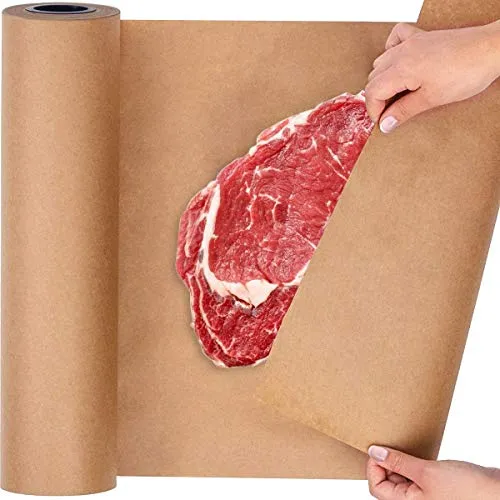 LATERN Rotolo di Carta Kraft Marrone, 39cm X 50m Rotolo di Carta da Imballaggio Naturale Riciclato per Artigianato, Arte, Confezioni Regalo, Imballaggio, Postale, Spedizione, Paglioli E Pacchi