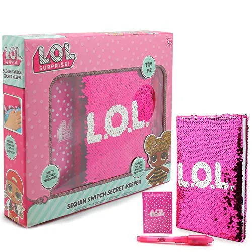 L.O.L. Surprise ! Diario Segreto per Bambina con Paillettes Diari per Bambini Bambole LOL Confetti Pop