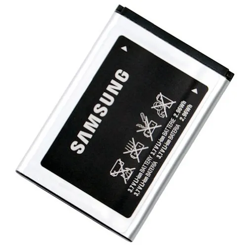 Samsung - Batteria agli ioni di litio, 800 mAh, per C120, C130, C140, D520, E250, E870, E900, i320, M3200 Beat S, X530, X680