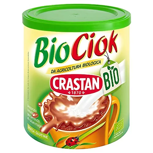 Crastan Solubile - Biociok Preparato per Bevanda al Cacao da Agricoltura Biologica - 300 gr - confezione da 6, 1800 grammo, 6