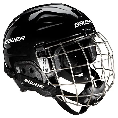 Bauer, Casco da hockey con grata, Unisex, Per Bambini LIL Sport Combo, Nero (Schwarz), Taglia unica