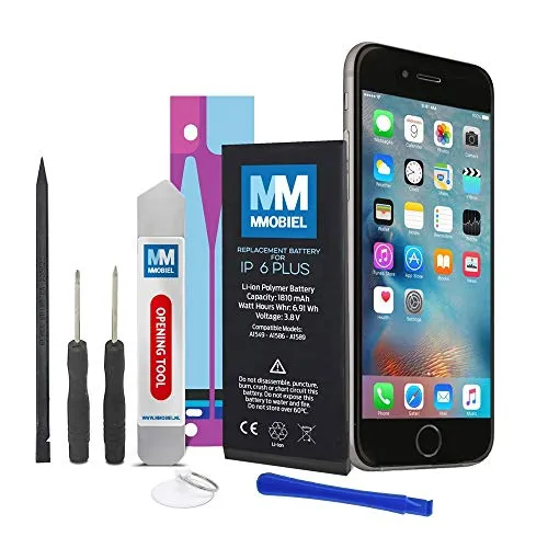 MMOBIEL Batteria compatibile con iPhone 6 Plus Li-Ion 3,82v 2915 mAh 6.9 Wh includere Adesivo con Colla Anti statico cacciaviti 2 x Leva e Manuale