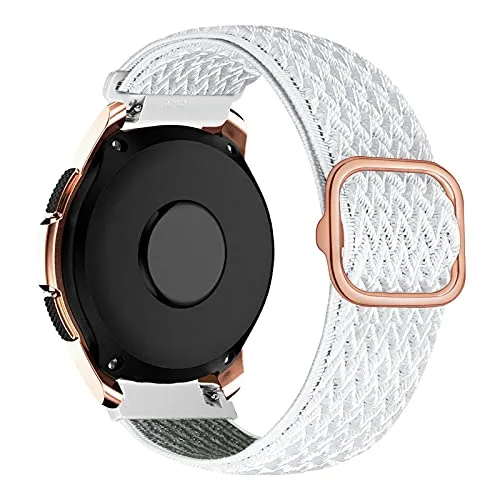 iBazal 20mm Samsung Galaxy Watch 3 41mm Cinturino Nylon Intrecciato Ricambio per Samsung Galaxy Watch Active 2 40mm 44mm, Galaxy Watch 42mm Sostituzione per Huawei GT 2 42mm/GTR 42mm/GTS Conchiglia