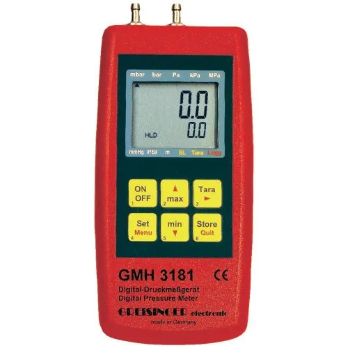 Manometro Greisinger GMH 3181-07 Pressione dell'aria Gas non aggressivi Gas corrosivi -0.01 fino a 0.350 bar
