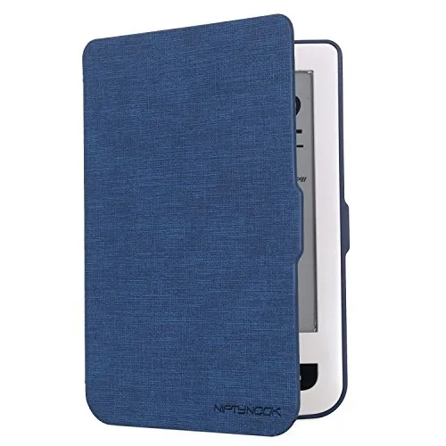 Niftynook - Custodia richiudibile per PocketBook 624 Basic Touch/Pocketbook 626 Touch Lux 2/Touch Lux 3, colore: nero